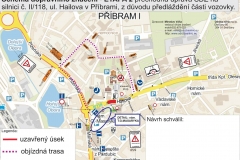 Hailova ulice uzavirka