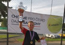 Malý Příbraman Kristián Šimek je mistrem ČR v tenise