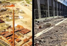 Při rekonstrukci v „Cíli“stavebníci objevili základy jeřábové dráhy z dob výstavby „Křižáků“