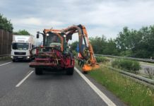 Dálnici D4 omezí tento týden údržba zeleně a čištění kanalizace