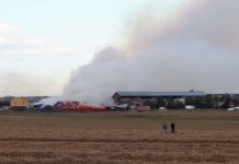 Požár štěpky v Rožmitále pod Třemšínem je pod kontrolou