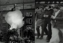 Výbuch sochy Klementa Gottwalda v Příbrami