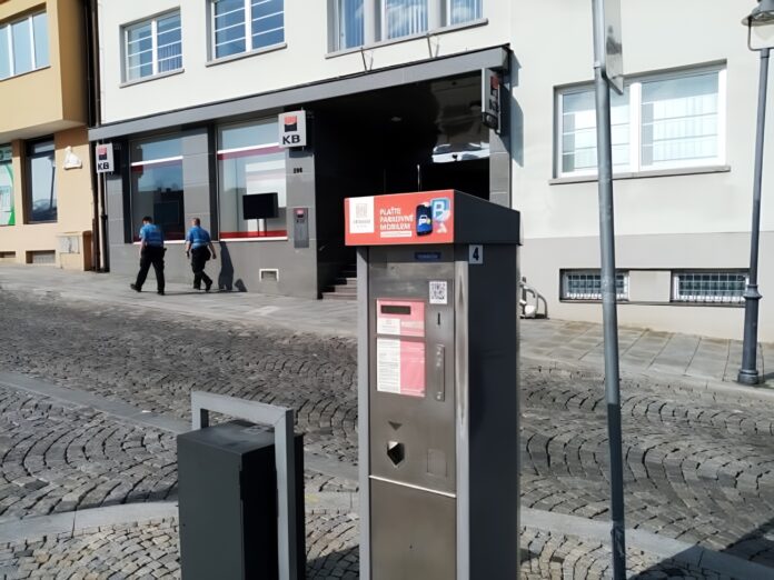 Parkovací automat TGM ilustrační