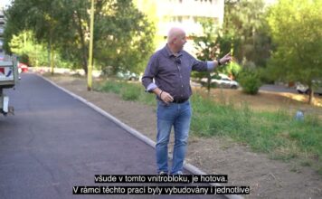 Minutky z radnice: Nový povrch v Třemošenské, proměna vnitrobloku i další legální graffiti plocha